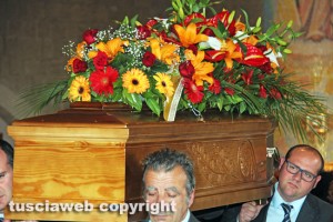 Viterbo - Ciclista travolto e ucciso - I funerali di Bruno Purchiaroni