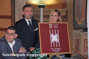 Viterbo - Santa Rosa - Minimacchina centro storico - La presentazione di Luce di Rosa