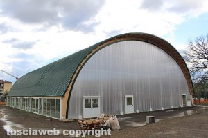 Palestra Santa Barbara - La facciata