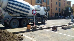 Viterbo - Lavori a via Sebastiano del piombo