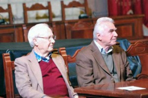 A sinistra Luciano Marziano con l'amico Maurizio Brunori 
