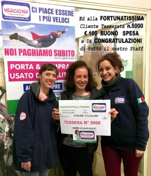 Diana Saccoccia premiata al Mercatino