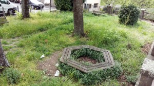 Viterbo - I volontari di Viterbo civica pulisco il parco della Quercia - Prima