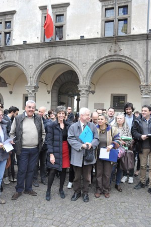 Viterbo - Il sopralluogo per "Le piazze fanno... Centro"