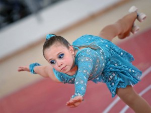Un'atleta dell'Asd Star roller club Viterbo
