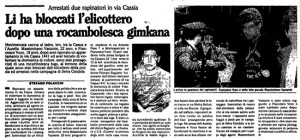 Arrestato Massimiliano Vastante - L'articolo dell'Unità di Stefano Polacchi, giornalista viterbese, sulla rapina con tentato stupro di una domestica, nel 1987