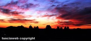 Viterbo - Tramonto a Santa Barabara
