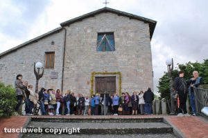 Canepina - L'apertura della porta santa al santuario di Santa Corona