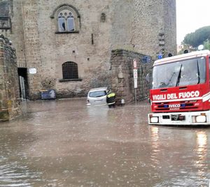 Viterbo - Via Salicicchia allagata