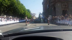 Il pilota Gustavo Sandrucci alla Mille Miglia