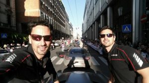 Il pilota Gustavo Sandrucci alla Mille Miglia