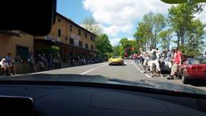 Il pilota Gustavo Sandrucci alla Mille Miglia