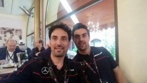 Il pilota Gustavo Sandrucci alla Mille Miglia