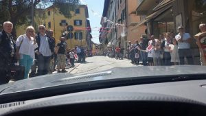 Il pilota Gustavo Sandrucci alla Mille Miglia