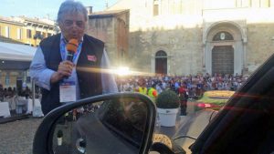 Il pilota Gustavo Sandrucci alla Mille Miglia