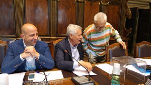 Viterbo - Consiglio comunale - Marco Ciorba, Leonardo Michelini e Arduino Troili