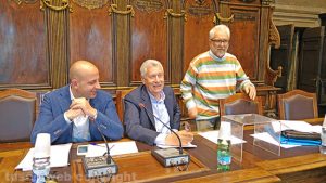 Viterbo - Consiglio comunale - Marco Ciorba, Leonardo Michelini e Arduino Troili