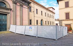Viterbo - Lavori all'ex tribunale - Il cantiere