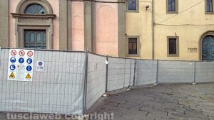 Viterbo - Lavori all'ex tribunale - Il cantiere