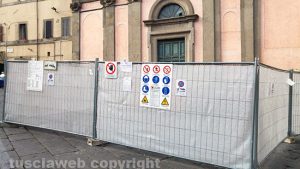 Viterbo - Lavori all'ex tribunale - Il cantiere
