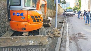 Viterbo - Lavori in via Vetralla