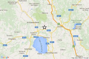 Bolsena - Nuova scossa di magnitudo 3