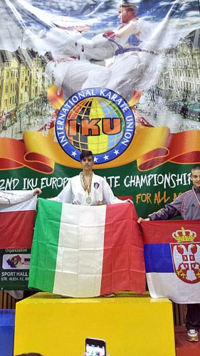 Emanuele Botta oro nel Kumite