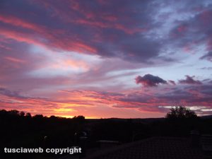 Sutri - Tramonto sui Monti Cimini