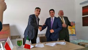 Il sindaco Grasselli col collega polacco 