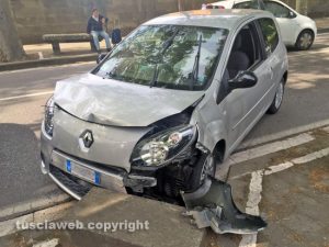 Viterbo - L'incidente a viale Trieste