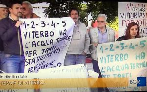 Viterbo - DIretta del Tgr dalle ex Terme Inps