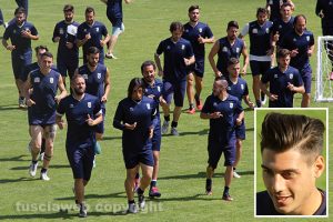 Sport - Calcio - Viterbese - La seduta di oggi - Nel riquadro: Daniele Ansini