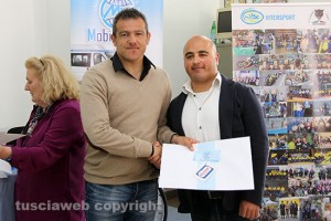 Viterbo - Il nuovo mezzo di trasporto della Vitersport Libertas - Massimiliano Farris e Carlo Trulli