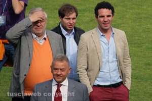 Sport - Calcio - Viterbese - Piero Camilli assieme ai figli Vincenzo e Luciano