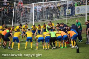 Sport - Calcio - Viterbese - I festeggiamenti della squadra