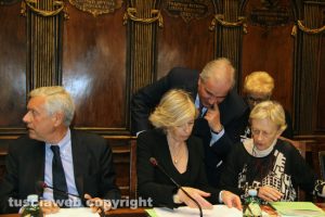Viterbo - La ministra Stefania Giannini con Giuseppe Fioroni