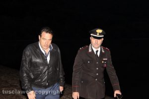 Ronciglione - Lago di Vico - Il colonnello Conte e il maggiore Scotti sul posto