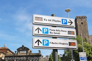 Viterbo - Parcheggi - Gli indicatori elettronici