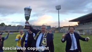 Sport - Calcio - Viterbese in lega Pro - Piero Camilli e la coppa