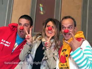 L'assessora Troncarelli coi Nasi rossi