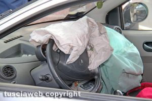 Viterbo - L'incidente a viale Trieste