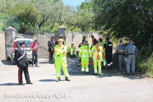 Montefiascone - Madre e figlio morti - Il luogo del ritrovamento