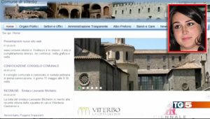 Sito internet del Comune - Viterbo ridicolizzata dal Tg5 - Nel riquadro Lisetta