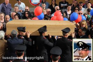 Fabrica di Roma - I funerali al duomo del carabiniere Vito Saponaro