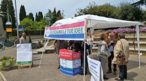 Bassano Romano - Lo stand della lista Bassano insieme 