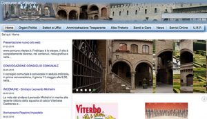 Viterbo - Il sito internet del comune - Rimossa l'immagine del duomo d'Orvieto