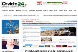 Viterbo - Sito internet con foto d'Orvieto - Gli sfottò della stampa umbra