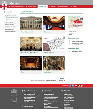 Milano - Il sito intenet del comune