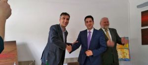 Il sindaco Grasselli col collega polacco