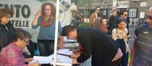Il gazebo di M5s